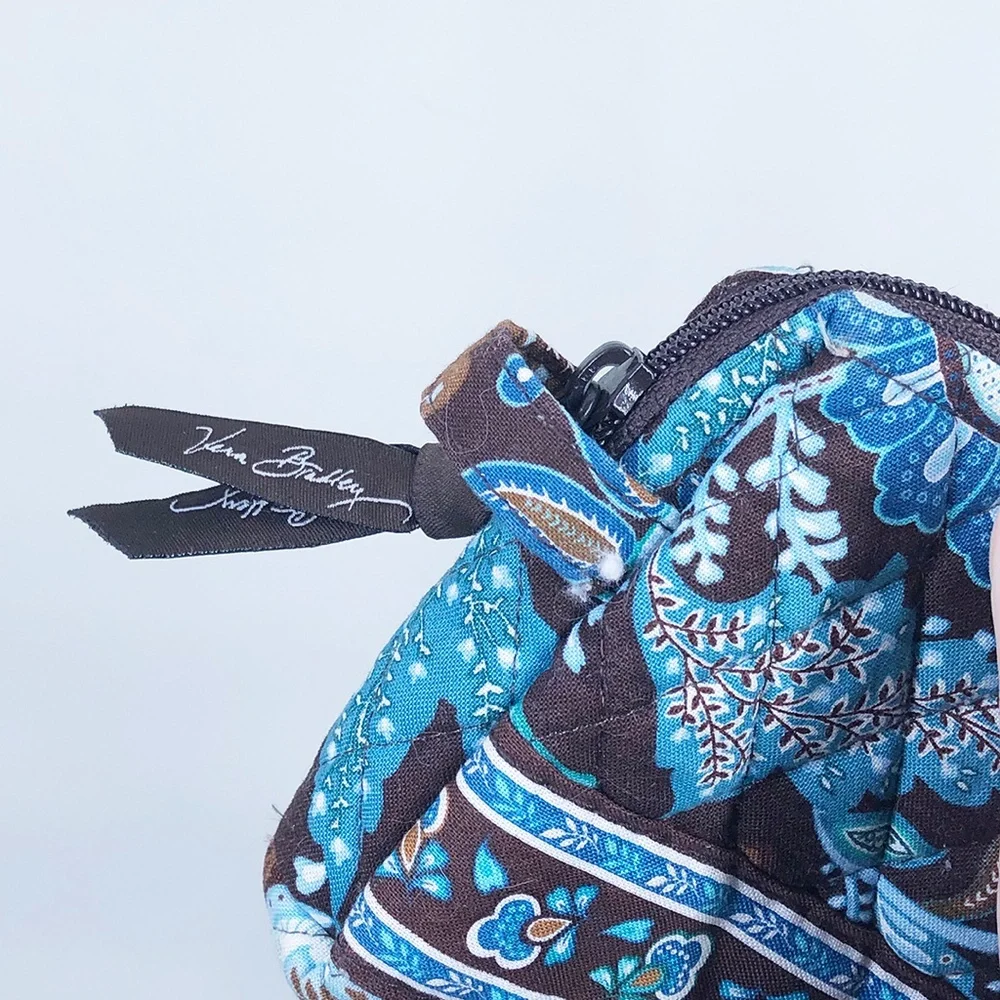 Vera Bradley Small Cosmetic/Make up Bag in Java Blue